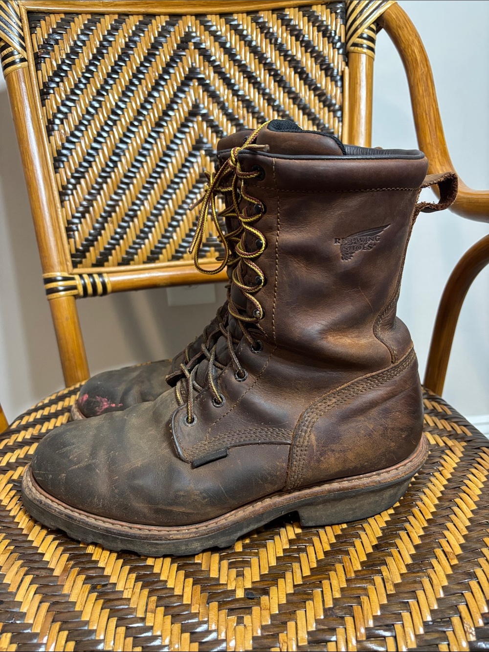 Red Wing 620 Logger Boots Waterproof Leather Vibram Workwear